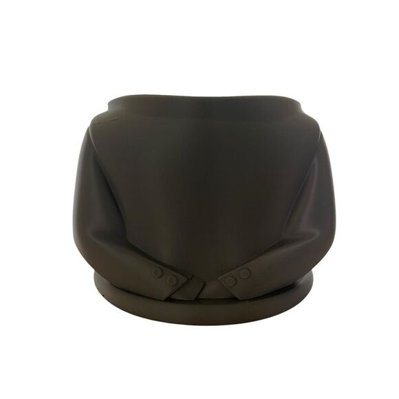 Gray Suit Jacket & Tie Planter - Sophisticated Sustainable Gift for Professional - Picture 2 of 13